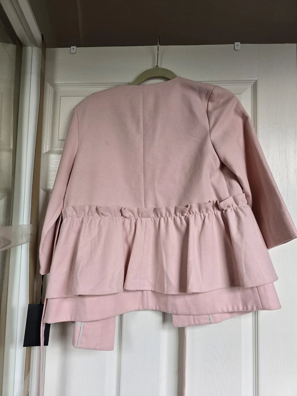 Halogen Soft Ruffle Jacket (Pink Smoke) - Picture 2 of 3